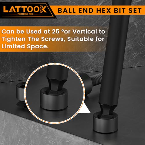 SAE Ball End Hex Head Allen Wrench Drill Bit Set - style: 10PCS Ball Hex Bits