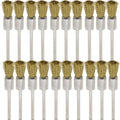 20PCS Brass Wire Brushes - Metal Rust Removal, Cleaning, and Polishing - 8mm Diameter, 1/8″ (3mm) Shaft - Removes Burrs, Dust, and Oxide Layer - Handles Rough Surfaces - Rotary Tool Accessories - style: Brass Wire Brush 3*8mm 20PCS