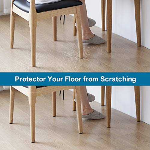 Shintop 50pcs Self-Adhesive Felt Pads for Furniture Protectors (Black)