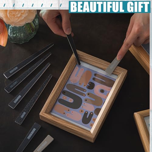 Honoson 20 Pcs Conical Sanding Sticks for Plastic Models Polishing Sticks Assorted Metal and Wood Sanding Tools Accessory for Model Craft Amateur Beginner - style: Groovy Style
