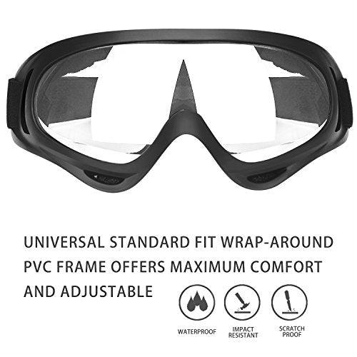 GUSTYLE 2 Pack Children's Safety Glasses with Wind Resistance Perfect for Foam Blasters Gun