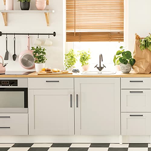 Ravinte Matte Black Cabinet Pulls Slim Cabinet Handles 6-1/4 Inch 30 Pack - size: 6-1/4" Hole Center