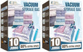 10 Jumbo Vacuum Storage Bags for Bedding, Vacuum Seal Bags for Clothing (Pack of 2) - size: 10-Jumbo (Pack of 2)