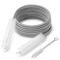 Flexible Drain Clog Remover Brush Single Head Extended Reach Cleaning Tool for Bathroom Kitchen and Sink Drains White - color: White, size: Medium