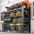 Heavy Duty Metal Shelving Units, Garage Shelves & Storage System - size: 67"W x 24"D x 63"H