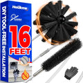 Holikme 16Ft Dryer Vent Cleaner Kit - Flexible Lint Brush for Deep Cleaning