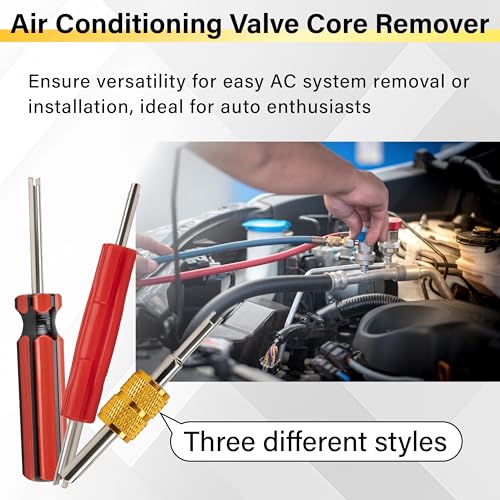 39 PCS Air Conditioning Valve Core Accessories Kit, Schrader Valve Tool