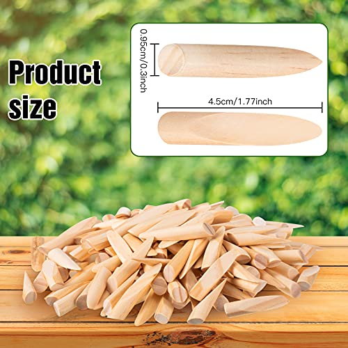 Marsui 150 Pcs Solid Wood Pocket Hole Plugs for Screw Holes 3/8 Inch Wood Dowels Pine Hardwood Plugs Filler for Pocket Hole Jig Woodworking Tool Accessories