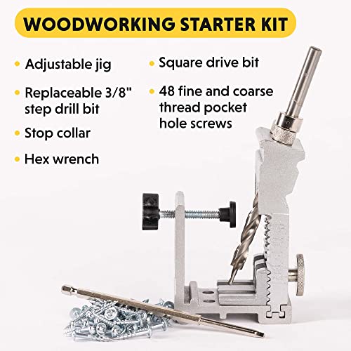 General Tools 854 Adjustable Pocket Hole Jig - style: 53 pcs. Adj. Jig Kit