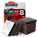 Non Slip Furniture Pads 8 pcs 1 1/2" X-Protector - Furniture Grippers! - size: 8 Square 1.5"