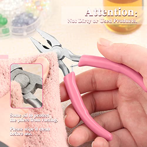 5 Inch Mini Lineman's Pliers - Spring Loaded with Serrated Jaw Combination Pliers, Small Wire Cutters for Jewelry Making, Multi-Use - style: Linemans Pliers