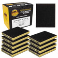 Dura-Gold 180 Grit Double-Sided Sanding Sponges, Box of 10 - Performance Flex 4.7" x 3.9" Wet or Dry Flexible Softback Sandpaper Sponges, Hand Sanding Abrasive Block Pad - Home, Wood, Metal Auto Paint - style: 180 Grit