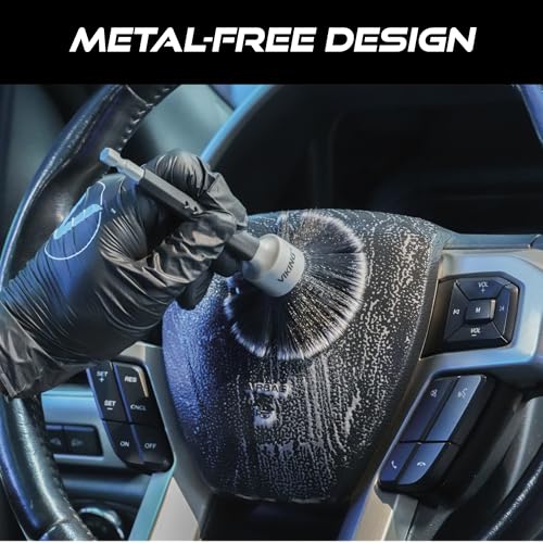 VIKING Drill Detail Brush Set for Cars, Interior and Exterior Use, 2 Pack