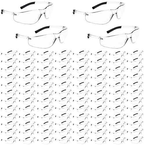 Salfboy 100 Pack Safety Glasses Bulk, ANSI Z87.1 Eye Protection Glasses - color: 118-100 Clear
