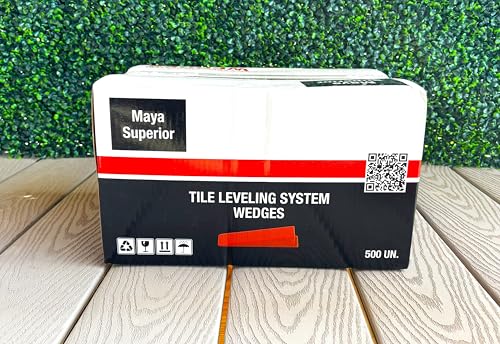500 Piece Reusable Wedges for 1/8",1/16" and 1/32" Spacers,can be Used for Leveling Spacers and Tile Leveling System Clips, Tile Levelers for Wall,Floor,Tile, Ceramic,Stone Installation