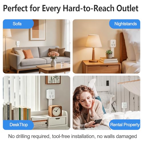 Electrical Outlet Extender Stick, Expandable 17.5"–26"