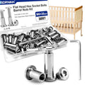 30 Sets M6 x 20mm Barrel Nuts and Bolts, Hex Socket Binding Screws - size: 30 Sets M6 x 20 mm