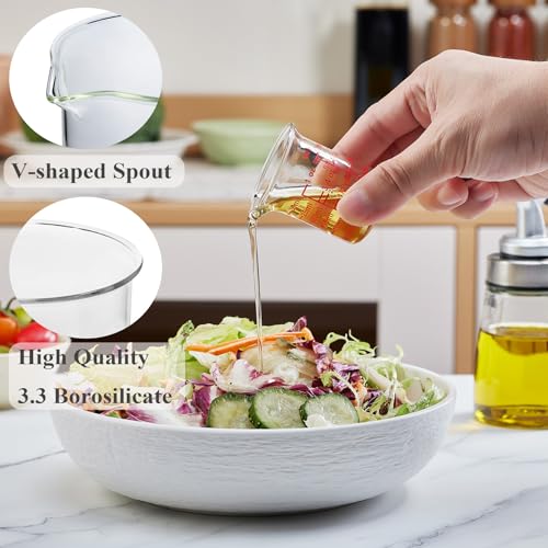 Ackers BORO3.3 Glass Measuring Cups with V-Spouts, 30 ml/1 oz, 2 Pack - size: 30 ML/1 OZ(Pack of 2)