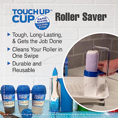 Touch Up Cup Roller Saver Paint Scraper Cleaner Tool, 2 Pack - color: Blue, size: Pack of 2