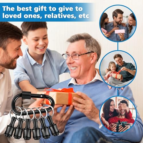 FACAINCXS Bit Holder 1/4 inch Hex Shank Screwdriver Bits Holder Extension Bar Keychain Screw Adapter Drill Change Hand-held Screwdrivers Drill Bits Holder Portable (2Set-Black) - color: A8-sct