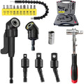 18Pcs Right Angle Drill Attachment & Screwdriver Adapter Kit