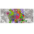Dvbonike Jumbo Mandala Coloring Poster Giant Flower DIY Drawing Paper Craft - style: Flower No.1