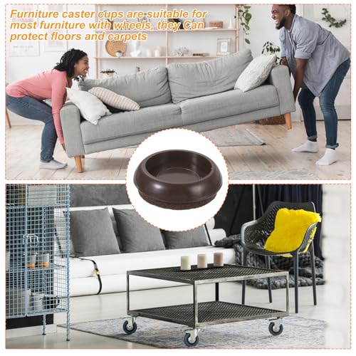 uxcell Furniture Pads, 8 Pcs 1-1/4" Furniture Moving Pads Round Chair Legs Floors Protectors with Felt for Carpet Hardwood Floor Heavy Furniture - size: 1-1/4"
