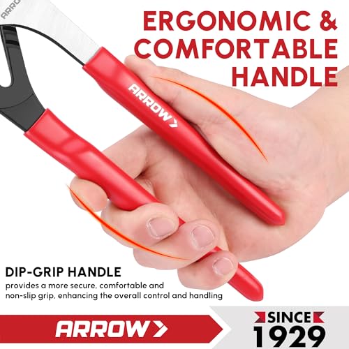 ARROW Groove Joint Pliers, 10" Adjustable Water Pump Pliers - size: 10"