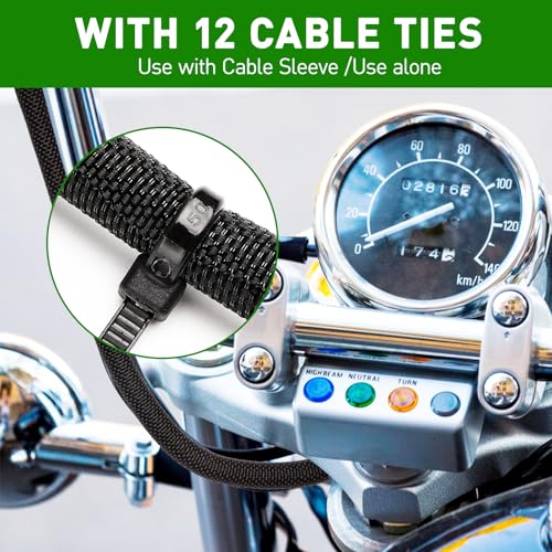 20FT Split Cable Management Sleeve Wire Loom Tubing Cord Protector for High-Temperature Automotive Harness Wires and Home Cable Management,Self-Wrapping Braided Cord Covers (1/4 Inch) - size: 1/4"-20Feet