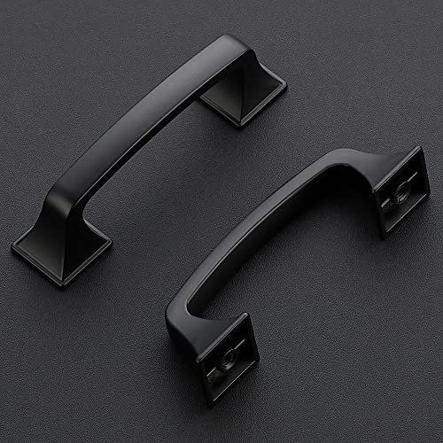 Ravinte Matte Black Cabinet Handles Cabinet Pulls, 3 Inch, 10 Pack - color: Matte Black, size: 3 Inch Hole Center