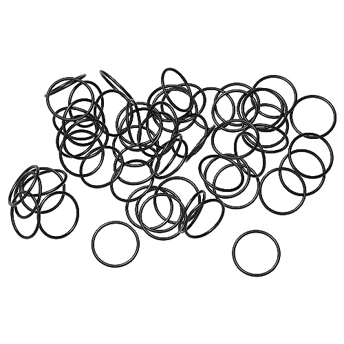 50 PCS Nitrile Rubber O Ring 60mm OD 52mm ID 4mm Width, Metric Buna-N NBR Sealing Gasket Plumbing, Gas, Automotive and Faucet Repair, Resist Oil and Heat O-Rings, Black - size: 60x52x4mm