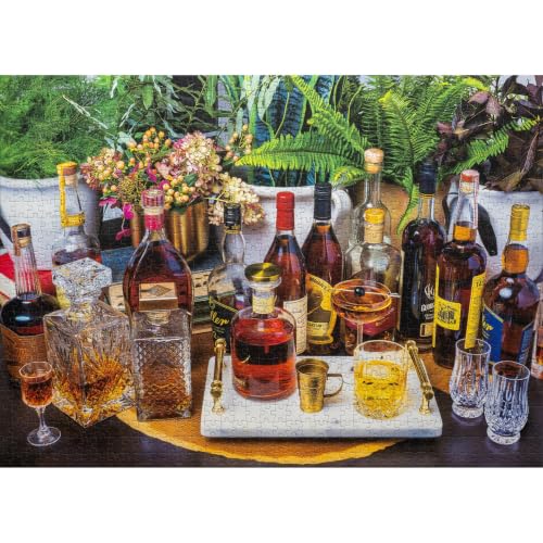 Aged to Perfection: The Art of Bourbon Puzzle Part 1, Premium 1000 Piece Jigsaw Puzzle for Adults, Glare-Free, Soft-Touch Puzzles, Made in USA, 26.6" x 19.25" - color: Aged to Perfection: the Art of Bourbon, Part 1