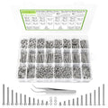 2540Pcs M3 Screws 4MM to 35MM, Socket Head & Button Head Screws, 304 Stainless Steel Assorted Nuts and Bolts Assortment Kit M3 Screw Kit with Nuts, Washer and Lock Washers - size: F. M3