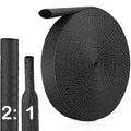 2:1 Heat Shrink Wire Loom Braided Cable Sleeves,Heat Resistant Fabric Woven Shrink Tubing Wiring Harness for Protection Automotive,Harness Cable,Cable (1-1/8"-15ft) - size: 1-1/8"-15ft