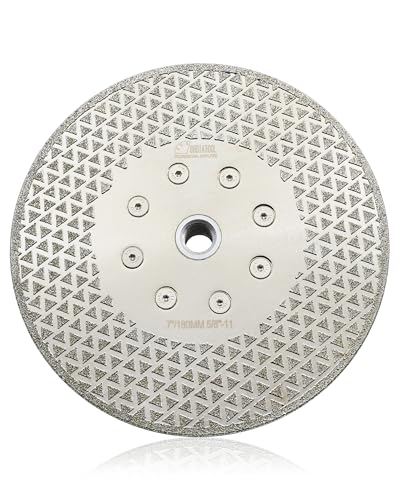 SHDIATOOL 7 Inch Diamond Grinding Disc Cutting Wheel 5/8-11 Arbor for Stone - size: 7" Single(Thread:5/8"-11)
