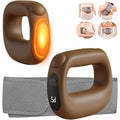 Deep Tissue Percussion Muscle Massage Gun: with Heat, Adjustable Intensity and Speed, Super Quiet, USB-C Rechargeable, Portable, Pain Relief for Athletes and Everyone, Ideal Gift（Brown） - color: Brown