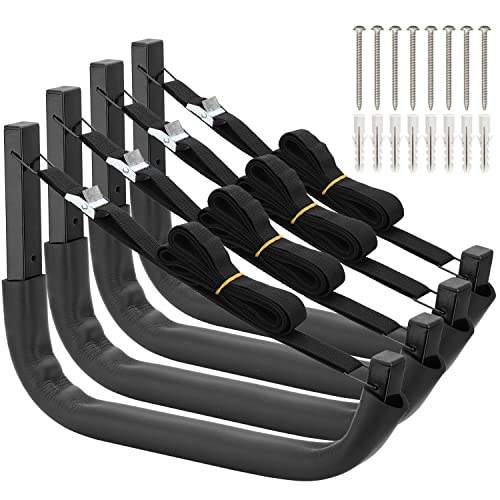 Kayak Storage Hooks, Wall Mount Garage Canoe Storage Hangers for Kayaks or Paddleboards, Heavy Duty Wall Rack - style: 150LBS Capacity