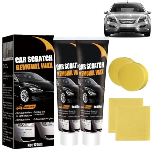 2Pcs Car Scratch Remover Wax, Auto Scratch Remover for Cars (120 ML)