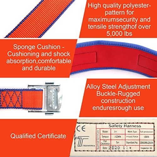 Trsmima Safety Belt with Adjustable Lanyard and Updated Waist Pad
