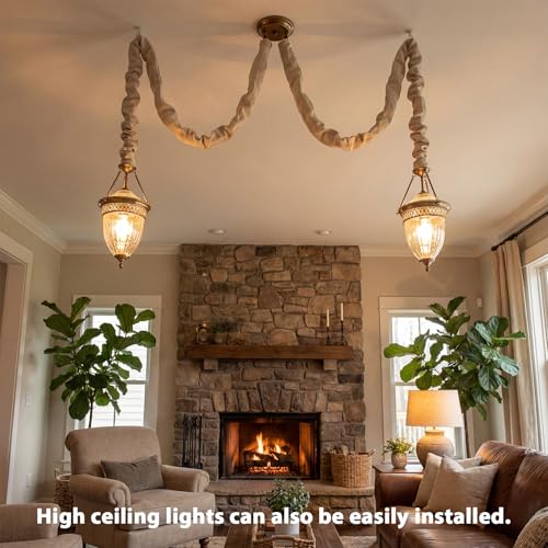 2×5.3ft, 4×2.6ft 6 Pack Fabric Cord Cover for Electric Wire, Beige - size: 2×5.3ft, 4×2.6ft