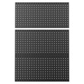 WALMANN 3 PCS 12x24 in Pegboard Panels for Wall, 36x24 in Tools Pegboard - color: Black 12"*24", size: 24"*36"