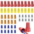 Vibit 50 Pcs Wire Nuts Wire Caps Electrical Connectors Spring 10-22 AWG - size: 50 Pcs