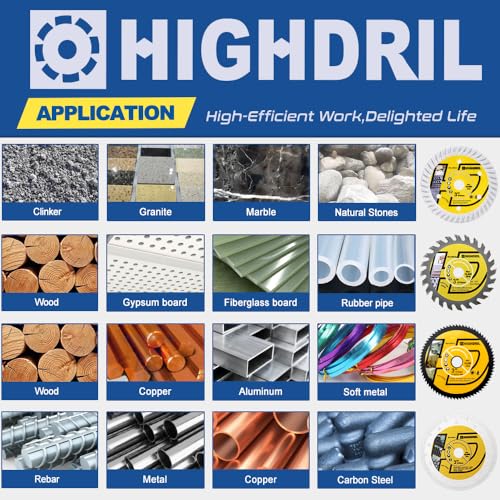 HIGHDRIL 3" 75mm Circular Saw Blade Set 4pcs for Soft Metal Copper Aluminum | Diamond/HSS/TCT Cutting Disc for Angle Grinder Cutting Soft Metal Copper Aluminum Granite Tile Plastic Wood - size: MIX 8