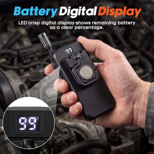 2-Pack LED Rechargeable Work Light with Flexible Gooseneck Light