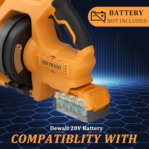 Cordless Drain Auger Compatible with Dewalt 20V Battery, 24 FT Replaceable Auto-Feed Plumbing Drain Snake That Clear Clogs in 3/4''-3” Pipes of Sink, Toilet, Bathtub, and Sewer(No Battery)