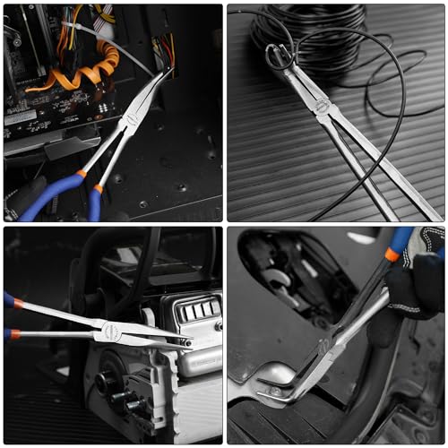 11'' Extra Long Needle Nose Pliers for Narrow and Limited Spaces - style: 11'' Straight
