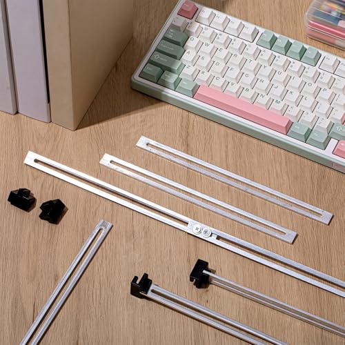 24 Pcs Metal Adjustable File Cabinet Rails Set Include 16 Hanging File Rail Clips 8 Cabinet Dividers Bars Suitable for Cabinets with Drawer Thickness Less Than 1/8 Inch(Silver,10-18.5 Inch) - color: Silver, size: 10-18.5 Inch
