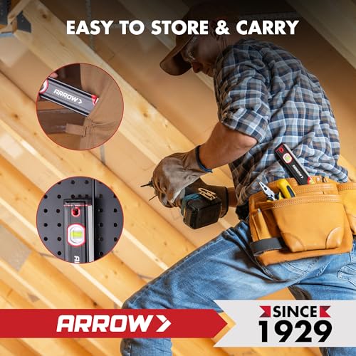 ARROW 16-Inch Level, Magnetic Torpedo Level for Construction, Carpentry - size: Single Level (16")