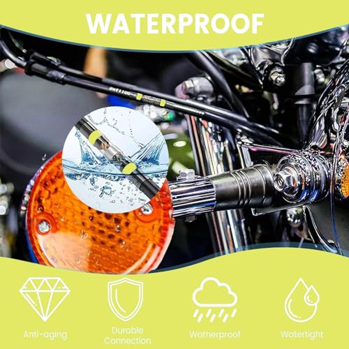 100 PCS Yellow Heat Shrink Butt Connectors,12-10 AWG, Self Soldering Butt Connector, Waterproof Solder Seal Wire Connectors, Butt Splice Wire Terminals for Automotive Marine Boat - size: AWG 12-10 (Qty: 100)