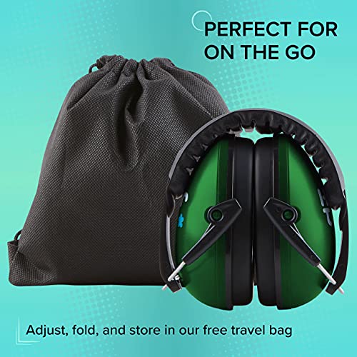 Noise Cancelling Headphones Kids Adult Earmuffs Shooting Ear Protection Foldable Ear Protection Earmuffs - color: Grey